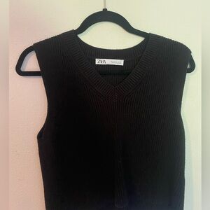 Zara Black Knit Tank